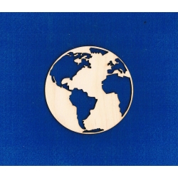 Kula ziemska ( nr. 2 ) WYCIĘTE KONTYNENTY ,  świat, mapa, world itp. , ŚREDNICA 10 cm .
