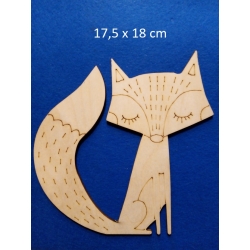 SKLEJKA #3mm Lis 17,5x18cm , lisek / seria zwierzątka leśne / 0930