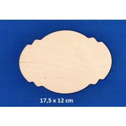 SKLEJKA #3mm Tabliczka 17,5x12cmcm ozdobna , deseczka 17,5x12cm / 0270