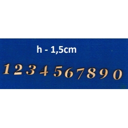 Cyfra, cyferka  h -2cm /  CENA ZA 1 szt