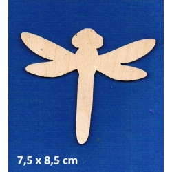 SKLEJKA #3mm Ważka 7,5x8,5cm / seria owady / 0303