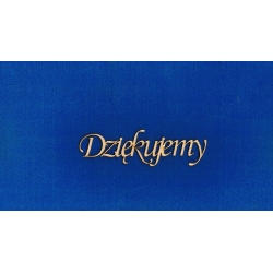 Dziękujemy  13,5x2,5cm  / monotype