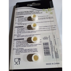 FOREMKA PLASTIKOWA KSZTAŁT STOKROTKA 4szt /  od 2-3,5cm / 7342