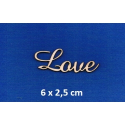 SKLEJKA #3mm Love 6x2,5cm / amaze / 0220