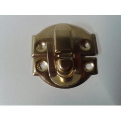 Zatrzask 3x2,8cm , zamknięcie ozdobne A020/ZŁ  3x2,8cm / okucia metalowe  do pudełek
