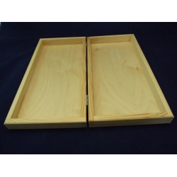 Pudełko 38x25x5cm płaskie, pudełko otwiera się na PŁASKO    np;na przybory wędkarskie