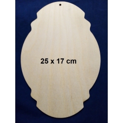SKLEJKA #3mm Tabliczka 25x17cm tabliczka ozdobna , deseczka 25x17 / z otworem