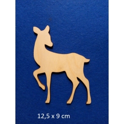 SKLEJKA #3mm Sarenka 12,5x9cm , kolekcja : zwierzątka leśne , sarna / 0255