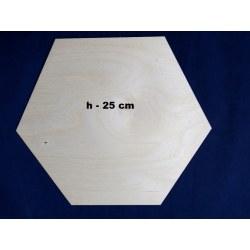 Sześciokąt 25cm , plaster miodu h-25cm, panel ścienny,sklejka / heksagon / SKLEJKA #3mm