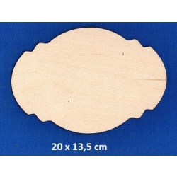 SKLEJKA #3mm Tabliczka 20x13,5cm ozdobna , deseczka 20x13,5cm / 0335