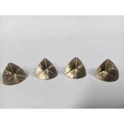 Narożnik 1,5cm , narożnik bok 1,5cm z otworami na gwoździki  / okucia metalowe do pudełek / k; SREBRNY  NIKLOWANY / KOMPLET 4 szt / 3030
