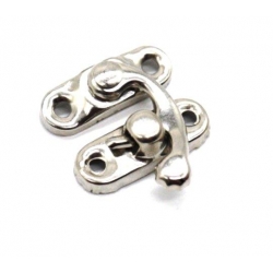 Zamknięcie  3,4x2,8cm  ozdobne, zatrzask 3,4x2,8cm   A032/SR. / okucia metalowe  do pudełek