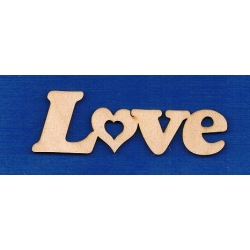 SKLEJKA #3mm Love 12x4 cm / serce / 0270