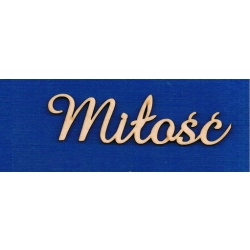 SKLEJKA #3mm Miłość 11,5x3cm / amaze  / 0444