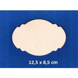 SKLEJKA #3mm Tabliczka 12,5x8,5cm ozdobna , deseczka 12,5x8,5cm / 0160
