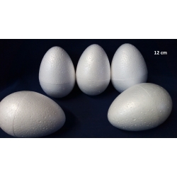 Jajko 12cm styropianowe 12cm  , Wielkanoc , cena za 1szt / struktura