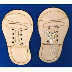 Buty  h- 12,5cm  , sznurowadła , tablica manipulacyjna , komplet 2szt.