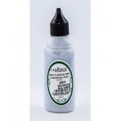 Konturówka 50ml brokatowa metaliczna 451 srebrna