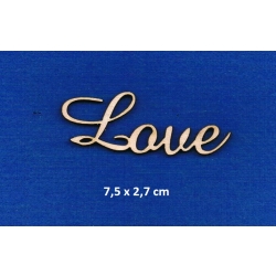 SKLEJKA #3mm Love 7,5x2,7cm / amaze / 0260