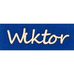Wiktor  5x20 cm ,  imię ze sklejki   ,   czcionka :segoe