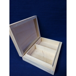 Karciarka z przegródkami, ramka, pudełko np: na obrączki 16,2x12,6x4cm