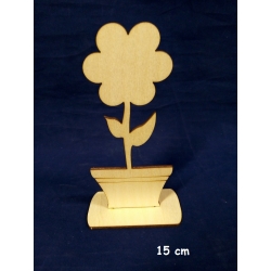 SKLEJKA #3mm Kwiatki na Dzień Matki, kwiat w doniczce pełny 15cm / Dzień Mamy, Kochnaej Mamie, Dla Mamy / nr III / kwiatuszek /