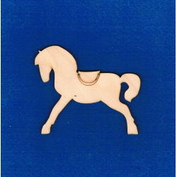 Koń  9x7,5cm  siodło, konik