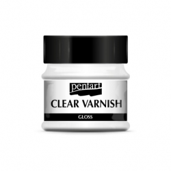 PENTART LAKIER SZYBKOSCHNĄCY ROZPUSZCZALNIKOWY POŁYSK 50ml, CLEAR VARNISH