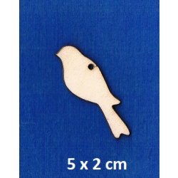 SKLEJKA #3mm Ptaszek 5x2cm / nr I / ptaszek zawieszka / 0505