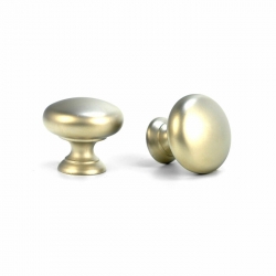 Gałka meblowa 31x28mm , uchwyt meblowy metalowy SATYNOWY / GN1306 / CENA 1 sztuki