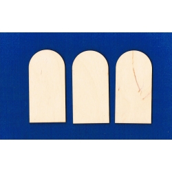 Ikona mini  10 x 5 cm ( komplet  3 szt )  obraz, łuk - sklejka grubość 3mm ,