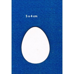 Jajko 5x4cm / SCRAPBOOKING , tekturka / BEERMATA #1,5mm,  birmata