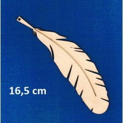Piórko, pióro szerokie 16,5x4cm / SKLEJKA #3mm