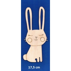 Zajączek 17,5x8cm ( seria : zwierzątka leśne ) , króliczek, zając / 0440
