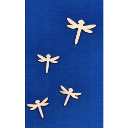 SKLEJKA #3mm Ważka, ważki / seria owady / ważki komplet 4 szt / 0350 / 3-4cm