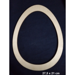 SKLEJKA #3mm Ramka jajko 27,5x21cm , ramka do jajka, obręcz 27,5x21cm, jajko makrama / 0755