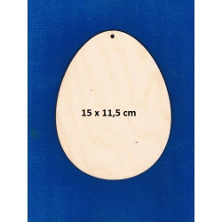 SKLEJKA #3mm Jajko 15x11,5cm zawieszka