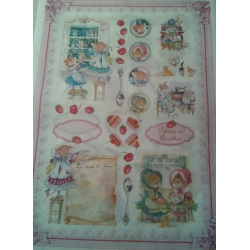 CALAMBOUR  papier ryżowy  duży 35x50 cm Italia ŚWIAT MYSZKI (501-701)  -DGR194-