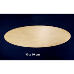 SKLEJKA #3mm Owal 30x10cm , tabliczka 30x10cm / 3800