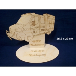 SKLEJKA #3mm STRAŻ POŻARNA OSP Radziszów  /  na zamówienie / podziękowanie, Dziękujemy / 0300