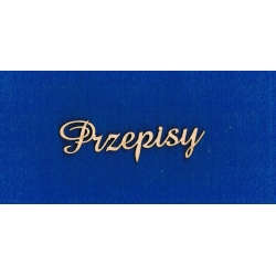 Przepisy    9 x 2cm   , cz;amaze  SKLEJKA #3mm