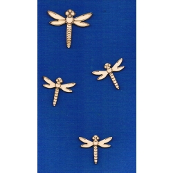 SKLEJKA #3mm Ważka, ważki  / seria owady / ważki komplet 4 szt / 0440 /   3-4cm  / grawer