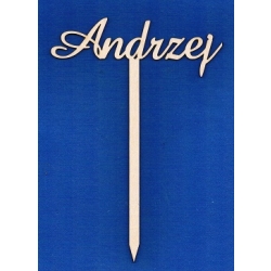 SKLEJKA #3mm Andrzej  topper na tort , do kwiatów / 20,5x14,5cm / 0975