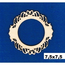 Rozetka ażurowa , dekor 7,5x7,5cm / SKLEJKA #3mm