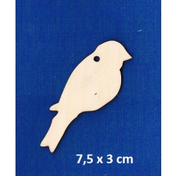 SKLEJKA #3mm Ptaszek 7,5x3cm / nr V / ptaszek zawieszka / 8585