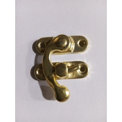 Zamknięcie 3,4x2,8cm   ozdobne, zatrzask 3,4x2,8cm  A032/ZŁ/ okucia metalowe  do pudełek