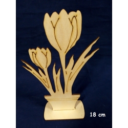 SKLEJKA #3mm Kwiatki na Dzień Matki, kwiaty tulipany 18cm / Dzień Mamy, Kochnaej Mamie, Dla Mamy / nr II / kwiatuszki