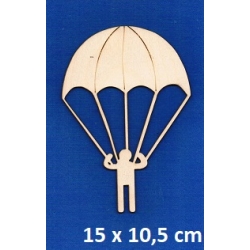 SKLEJKA #3mm Spadochroniarz 15x10,5cm / 0450 / skoki spadochronowe